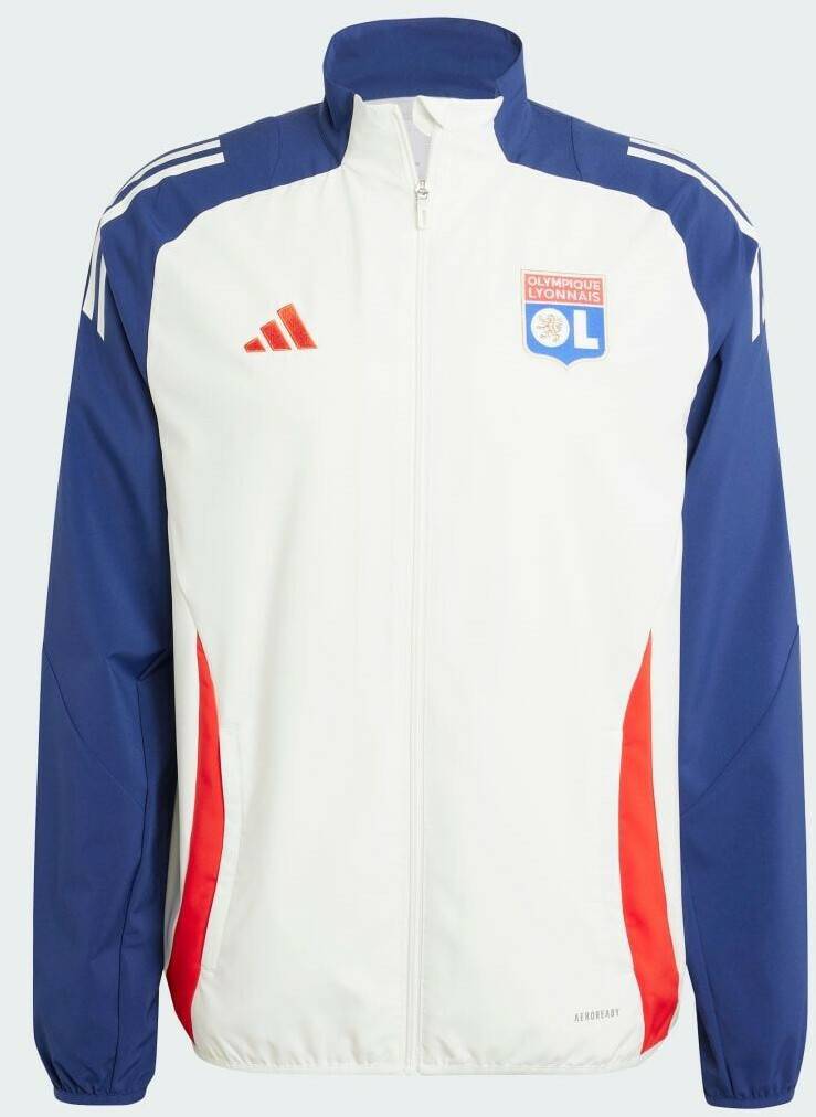 sportland Adidas Man Olympique Lyon Tiro 24 Presentation Jacket (IT5157) white tint/midnight indigo/bright red Tute sportive