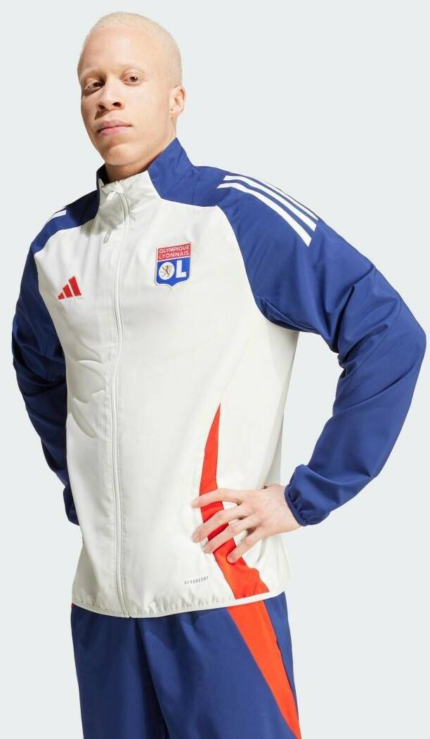 sportland Adidas Man Olympique Lyon Tiro 24 Presentation Jacket (IT5157) white tint/midnight indigo/bright red Tute sportive